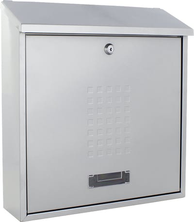 Rottner Brievenbus Bolzano Zilver - 40x36,5x11,5cm