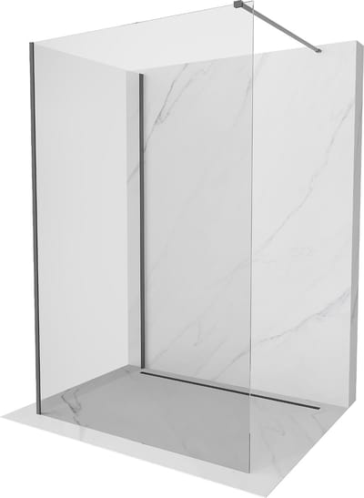 Mexen Kioto douchewand Walk-in 90 x 70 , transparant, gun metal - 800-090-212-95-00-070