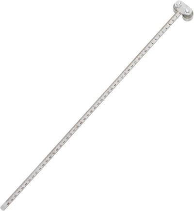 Cirkelzaaggeleider - Precisiegeleider - Nauwkeurig Zagen - Roestvrij Staal - 54 cm - Zilver