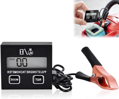 Digitale Toerenteller - Motor Toerentalmeter - Motoren Meten - Inductief Ontwerp - 46 x 52 cm - Zwart
