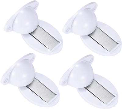 Magnetische Deurstopper - Deurvanger Deurhouder - Muur Beschermen - Zonder Boren - 6.4X4.3 cm - Wit