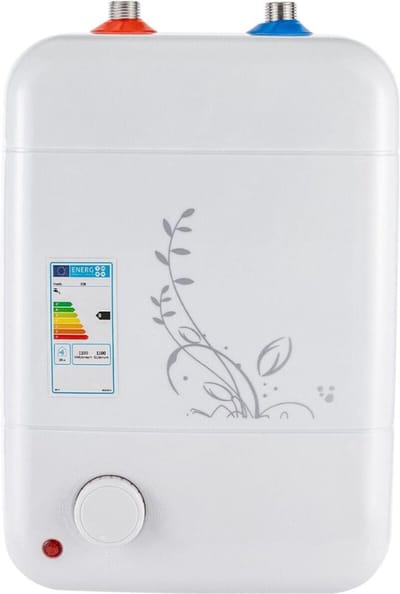 Kleine Drukvaste Boiler 8L 1500W Plug & Play Instelbare Temperatuur Compacte Elektrische Boiler Voor Gootsteen Badkamer & Wastafel Wit