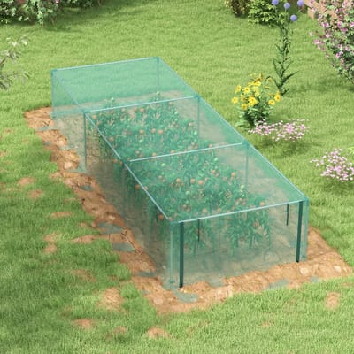 MODFU - Plantenbeschermingstent - Met Ritssluiting - Verzinkt Stalen Frame - HDPE - Groen - 125 X 373 X 62,5 Cm