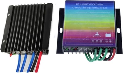 Windturbine Laadregelaar - Accu Controller - Energie Opladen - IP67 Waterdicht - 12V/24V/48V - Zilver