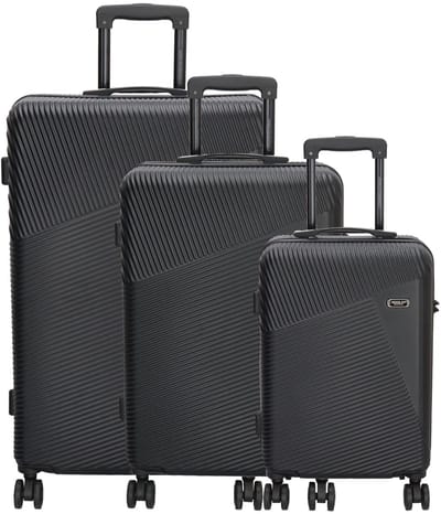 Beagles Originals Travel Originals Koffer 20-24-28 Inch - Kofferset - Set van drie - Reizen - Bagage - Zwart
