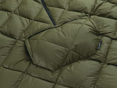 Therm-A-Rest Honcho Poncho Down - Dark Olive - Warme outdoor Poncho