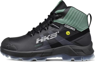 HKS Pioneer Green S3 werkschoenen - veiligheidsschoenen - safety shoes - heren - hoog - stalen neus - antislip - ESD - lichtgewicht - Vegan - zwart - maat 41