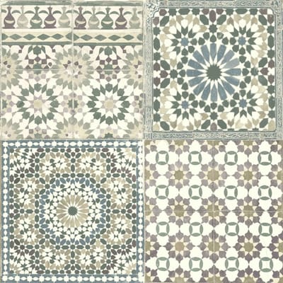 DUTCH-WALLCOVERINGS-Behang-Marokkaanse-tegels-bruin