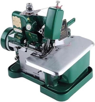 Industriële Overlocker - Serger Machine - Stoffen Afwerken - Metalen Frame - 255 x 210 x 270 mm - Grijs