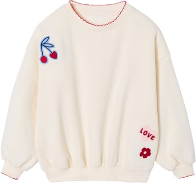 Vertbaudet Sweater voor meisjes met smeltbare patch.