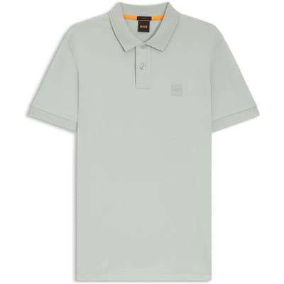 Boss Polo-shirt voor heren met Passenger Box-logo (Zilver)