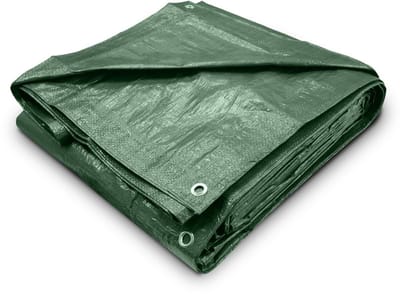 Dailygoods- Zeildoek Lichtgewicht 2,4 m x 3,0 m - Waterbestendig - Grondzeil - Dekzeil - Multifunctioneel - 80 g/m² Polyethyleen