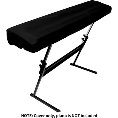 Housse de protection pour clavier de piano Housse de protection pour clavier de piano numérique Housse anti-poussière et étanche pour orgue électronique Housse de protection pour clavier de piano électronique For 88-key Piano Keyboard black
