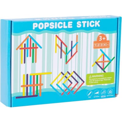 Kinderen Regenboog Stokje Denkpuzzel Houten DIY IJsstokje Puzzel Uitdaging Tafelspellen Montessori Educatief Kinderspeelgoed