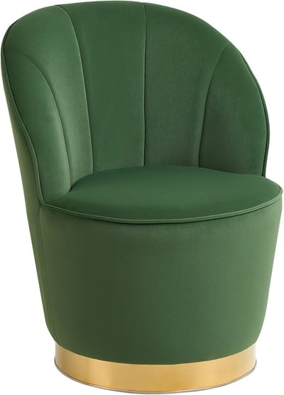 ALBY - Fauteuil - Donkergroen - Fluweel