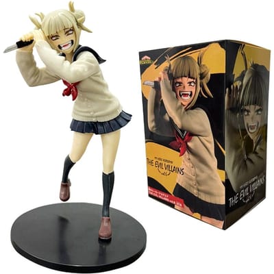 17cm Anime My Hero Academia Anime Figuur Toga Himiko Schattig Uniform Actiefiguren PVC Model Speelgoed Volwassen Verzameling Standbeeld Fans Cadeau