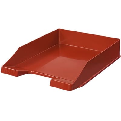 HAN Classic archiefmand, voor A4/C4 formaat, met etiketveld, stapelbaar, B 255 x D 348 x H 65 mm, kunststof, rood, 10 stuks