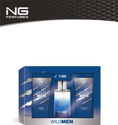 NG -Wild Men Giftset- 100ml Eau de Toilette-50ml Showergel-50ml Aftershave balm