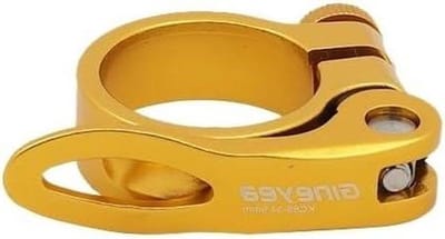 Fietszadelklem - Zadelpenklem - Zadelhoogte Verstellen - Snelsluiting Ontwerp - 349 mm - Goud