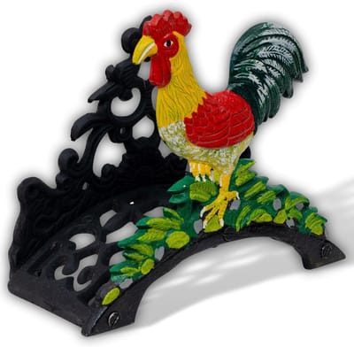 Slanghouder Tuinslang - Waterhouder Kraan - Tuin Organiseren - Antiek gietijzer design - 26 x 22 x 11 cm - Zwart