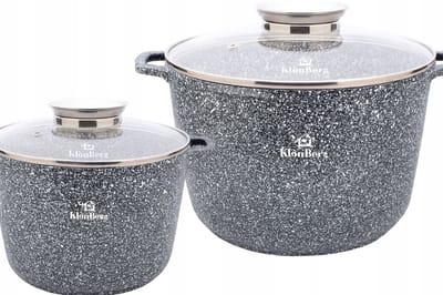 KlönBerg KB-3910 Marmite-set 4-delig, inductie, marmercoating