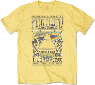 Pink Floyd - Carnegie Hall Poster Kinder T-shirt - Kids tm 12 jaar - Geel