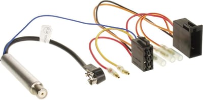 Radio Aansluitkabel ISO Phantom power Div.modellen Audi- Volkswagen