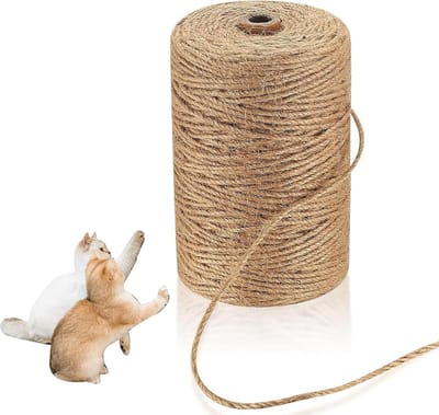 Sterke Jute Touw 6mm, 35M - Natuurlijk Touw voor Tuinieren, Bundelen en Decoratie