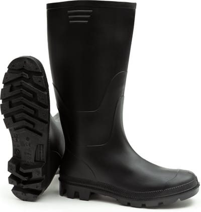 Regenlaarzen Hoog Solemates® - Zwart - Knielaars - Dames & Heren - Maat 37