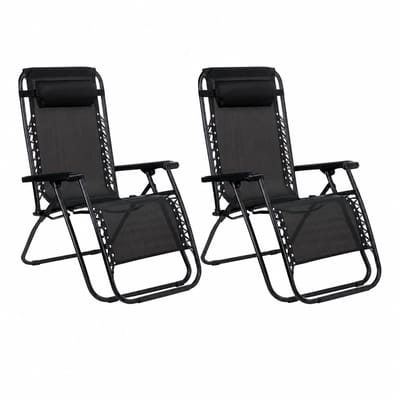 Kinzo Verstelbare Tuinstoelen Set van 2 – Strandstoel – Campingstoel – Klapstoel – Ligstoel Tuin – Vouwstoel – Opvouwbare Stoel – Visstoel – Lichtgewicht Klapstoel Camping – 93x67x107 cm