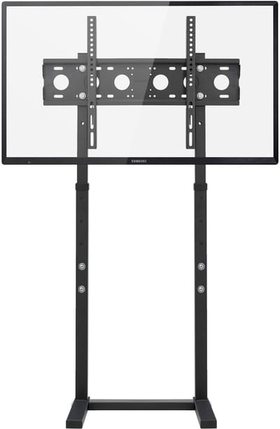 unho TV Vloerbevestiging Stand - 32-65 Inch TV Stand - Scherm Base voor Led Oled Flat Curved Monitors - Hoek Televisiehouder - Verstelbare TV Beugelplank - Geschikt tot 40KG - Max VESA 600x400mm