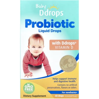 Ddrops, Nourrisson, Gouttes liquides probiotiques, Néonatal+, 60 gouttes, 0,07 fl oz (2,2 ml)