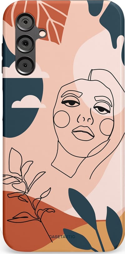 Casetastic Hoesje Geschikt voor Samsung A14 (5G/4G) - Stijlvolle Beschermende Duo-layer Case - Zachte contour