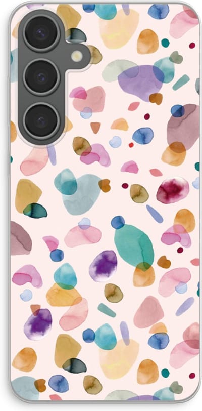 Case Company® - Hoesje geschikt voor Samsung Galaxy S24 Plus hoesje - Terrazzo Memphis - Soft Cover Telefoonhoesje - Bescherming aan alle Kanten en Schermrand