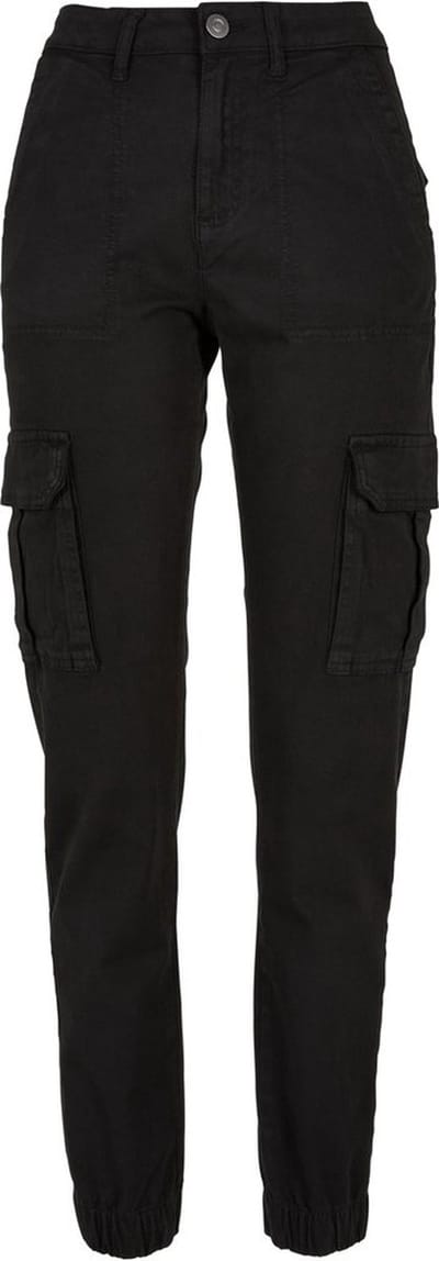 Urban Classics Cargobroek - Ladies Cotton Twill Utility Trousers - 27 tot 32 - voor Vrouwen - zwart