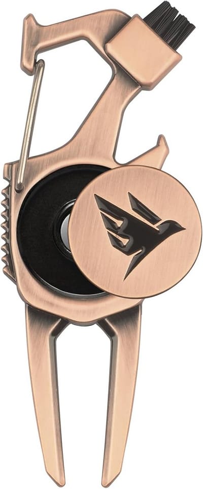 7-in-1 Golf Divot Repair Tool - Clubhouder, Borstel, Flesopener en Meer - Perfecte Golf Accessoires