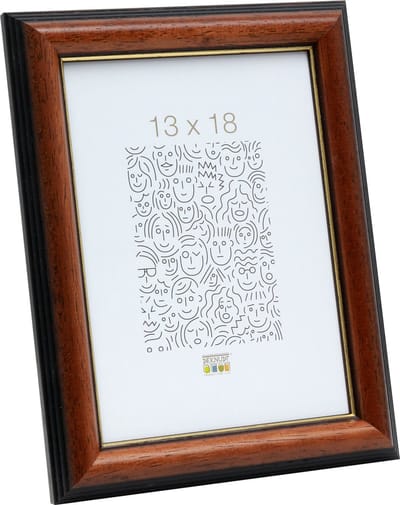 Deknudt Frames fotolijst S222H3 - klassiek bruin - voor foto 13x18 cm