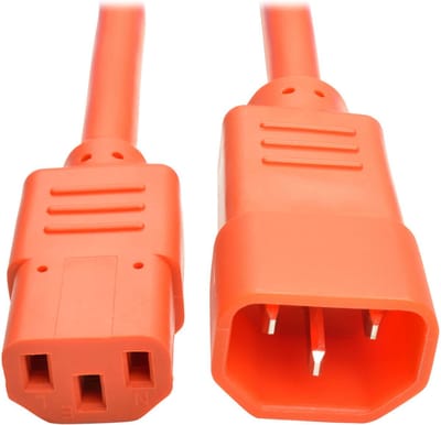 Tripp Lite P005-006-AOR electriciteitssnoer Oranje 1,8 m C14 stekker C13 stekker
