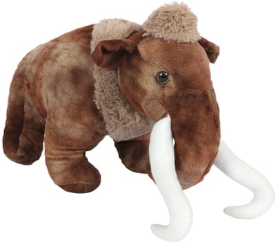 Pia Soft Toys Knuffeldier Mammoet - zachte pluche stof - bruin - kwaliteit knuffels - 41 cm - Mammoeten