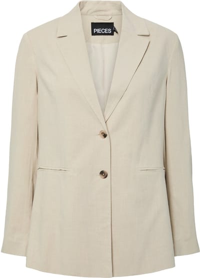 Pieces Blazer Pcvinsty Blazer 17162582 Silver Lining Dames Maat - M