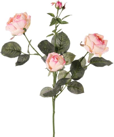 Top Art Kunstbloem roos Ariana - roze - 73 cm - kunststof steel - decoratie bloemen