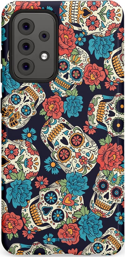 Casetastic Hoesje Geschikt voor Samsung A52 (4G/5G/s) - Stijlvolle Beschermende Duo-layer Case - Catacombe carnaval