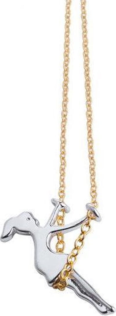 24/7 Jewelry Collection Meisje op Schommel Ketting - Goudkleurig