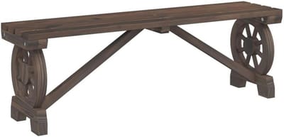Tuinbank van Massief Dennenhout 115 cm - Buitenmeubilair voor Balkon en Tuin