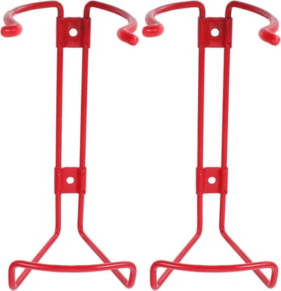 Brandblusser Beugels - Brandblusserhouder Wandmontage - Brandveiligheid Creëren - Roestvrije Duurzaamheid - 21 x 13 x 10.5 cm - Rood