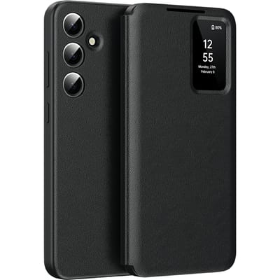 CaseBody Samsung Galaxy A56 Smart Cover Zwart