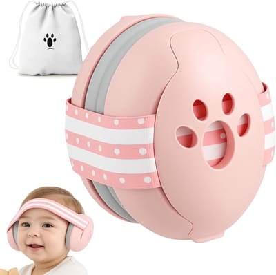 Comfortabele gehoorbescherming voor baby's tot 36 maanden - ruisonderdrukkende hoofdtelefoons voor slaap, reizen en geluidsisolatie