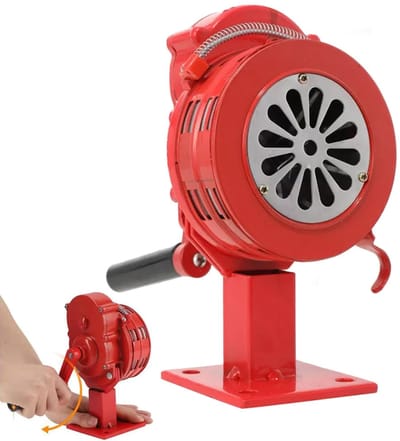 Unyqoos® Draagbare handmatige sirene met vaste houder voor noodsituaties en alarmen