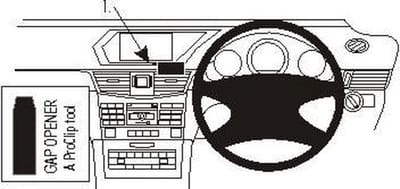 Proclip MB E-Class Sedan/Stationwagon 14- Center mount Stuur rechts. Engelse uitvoering