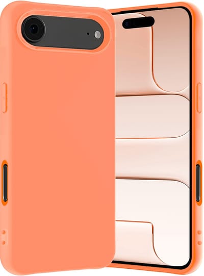 Hoes - Geschikt voor Apple iPhone Air - Sterk & Shockproof - Hoesje Cover - Siliconen Case - Perzik